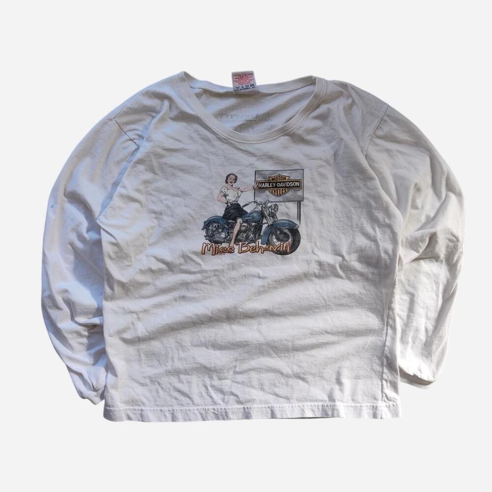 Vintage Made in USA Harley Davidson long sleeve cotton shirt